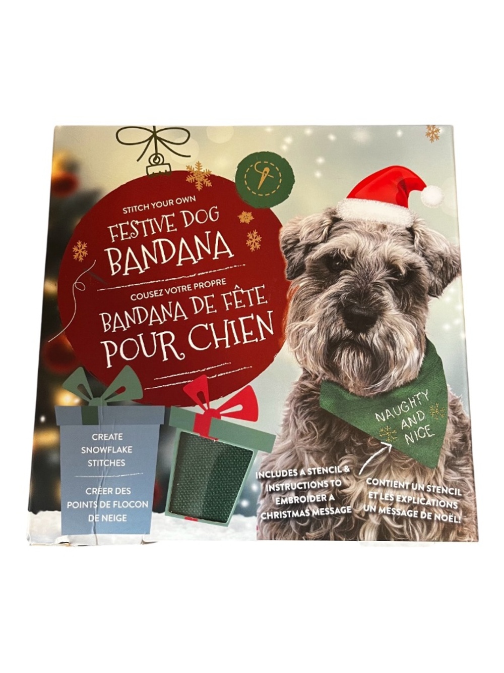 Stitch Your Own Festive Dog Bandana Kit